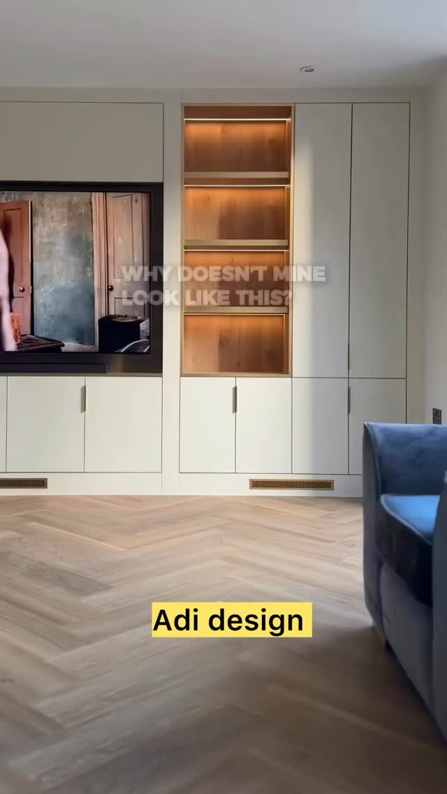 Built-in warmth — ADI tv wall & storage project